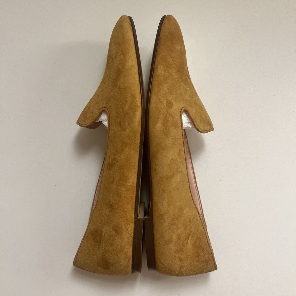 J. Crew Women’s Smoking Slipper Loafer Roasted Cider Gold Mustard Size 7 H5523 - Picture 10 of 12